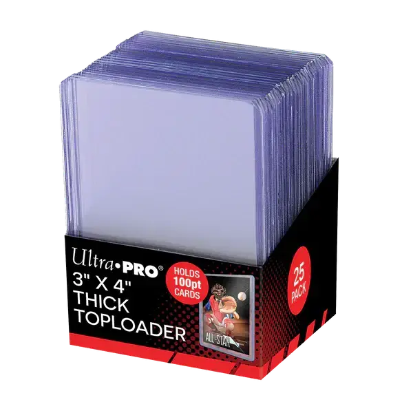 3" X 4" Thick 100PT Toploader (25st) | Finns i lager