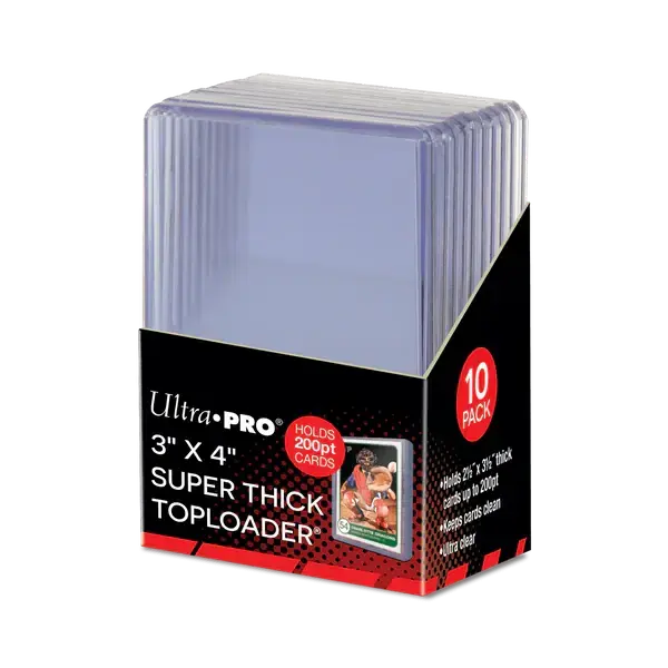 Tidsbegränsat erbjudande - 3 X 4 Super Thick 200pt Toploader 10st Ultrapro