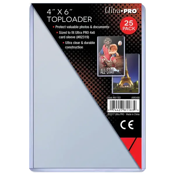 4" X 6" Toploader (25st) - Nyligen tillagt