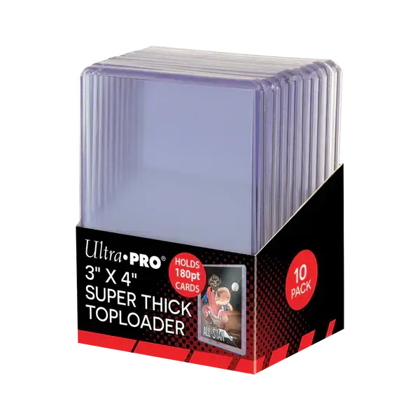 3" x 4" Super Thick 180PT Toploader (10st) | Handla säkert