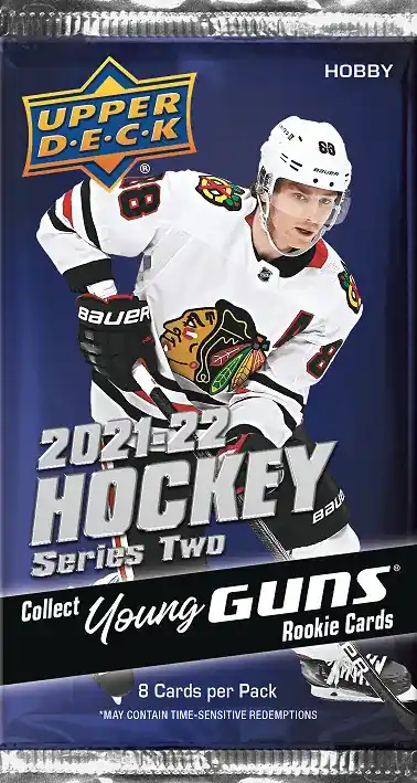 Professionell kvalitet - 2021-22 Upper Deck NHL Series 2 Hobby Pack