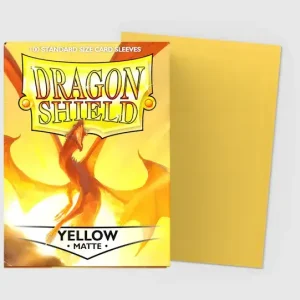 Yellow Matte Sleeves Standard Size 100 Dragon Shield - Fabrikspris