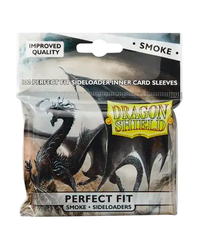 Rekommenderas - Dragon Shield Standard Perfect Fit Sideloading Sleeves - Smoke