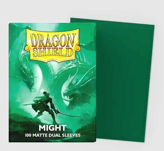 Might Matte Dual Sleeves Standard Size 100 Sleeves Dragon Shield | Slutrea