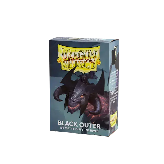 Nästan slut - Dragon Shield Standard Matte Black Outer Sleeves Dragon Shield