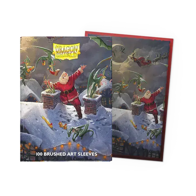 Nytt lägre pris - Dragon Shield Standard size Brushed Art Sleeves - Christmas 2023