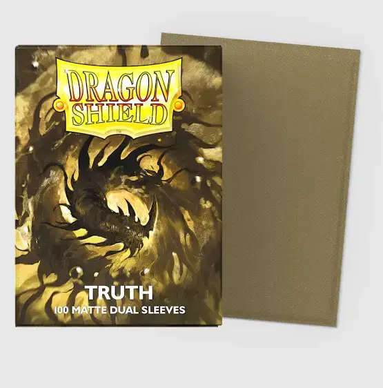 Specialerbjudande - Truth Matte Dual Sleeves Standard Size 100 Sleeves Dragon Shield