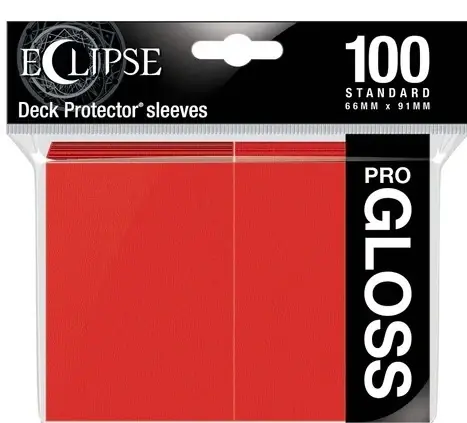 UP - Standard Sleeves - Gloss Eclipse - Apple Red (100 Sleeves) - Toppsäljare