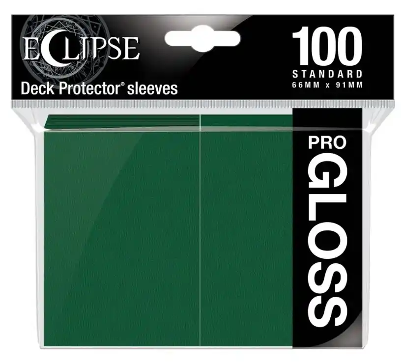 Outlet | Up Standard Sleeves Gloss Eclipse Forest Green 100 Sleeves Ultrapro