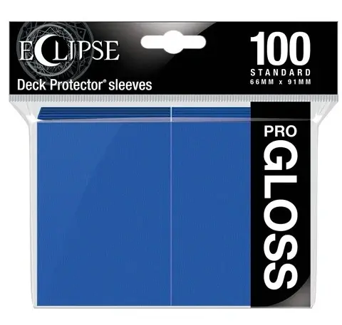 UP - Standard Sleeves - Gloss Eclipse - Pacific Blue (100 Sleeves) - Superpris