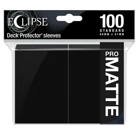 Eclipse Matte Standard Sleeves Jet Black (100 Sleeves) | Favorit