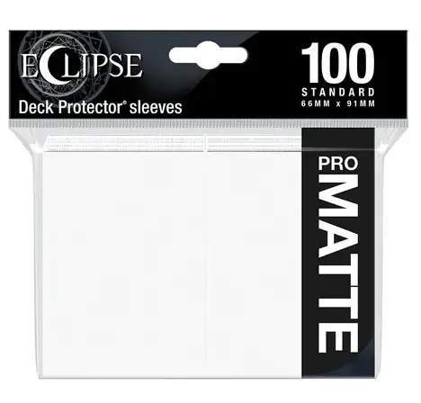 Eclipse Matte Standard Sleeves Arctic White (100 Sleeves) - Rabatt