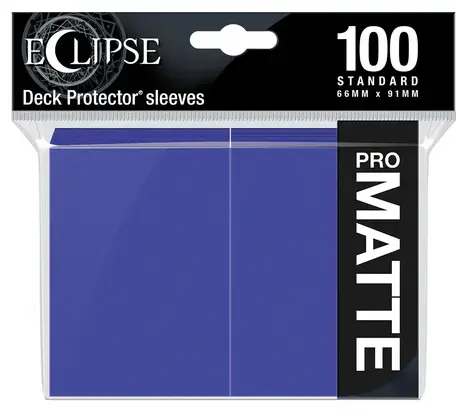 Snart slut | Eclipse Matte Standard Sleeves Royal Purple (100 Sleeves)