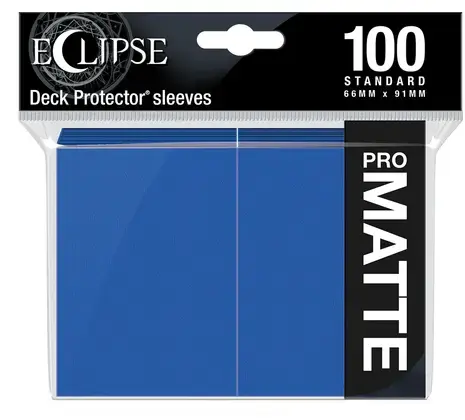 Toppsäljare - Eclipse Matte Standard Sleeves Pacific Blue (100 Sleeves)