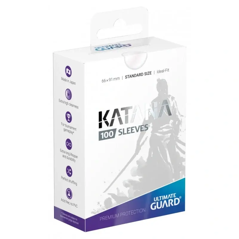 Ny lansering | Ultimate Guard Katana Sleeves Standard Size Transparent (100)