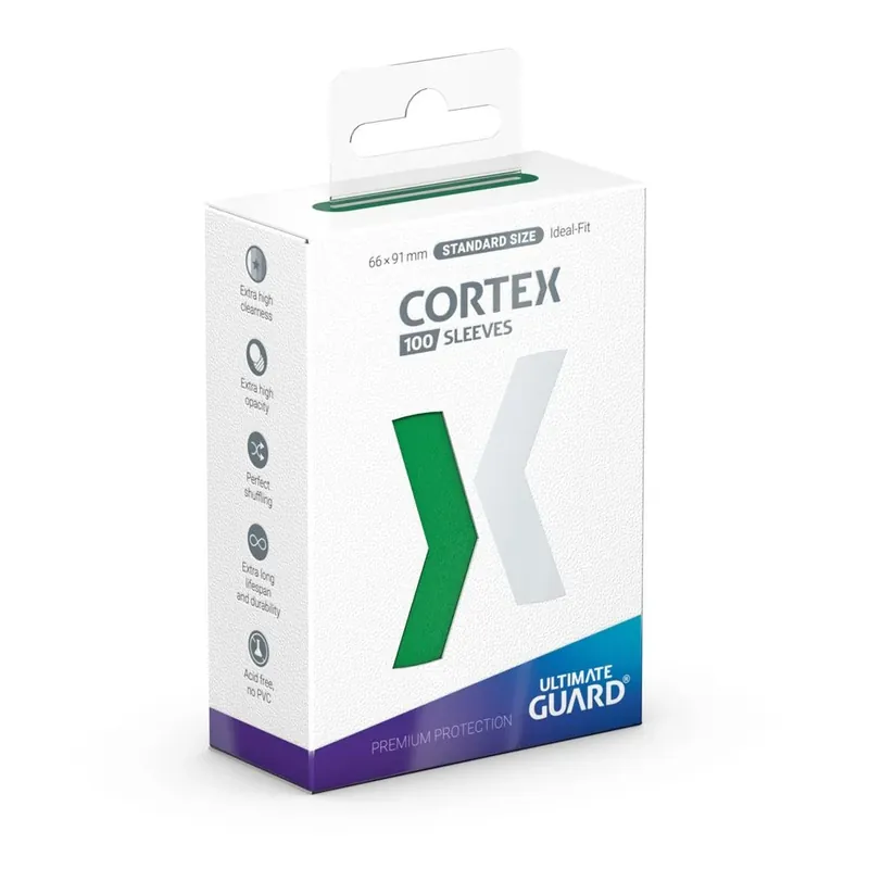 Missa inte | Ultimate Guard Cortex Sleeves Standard Size Green 100 Ultimate Guard