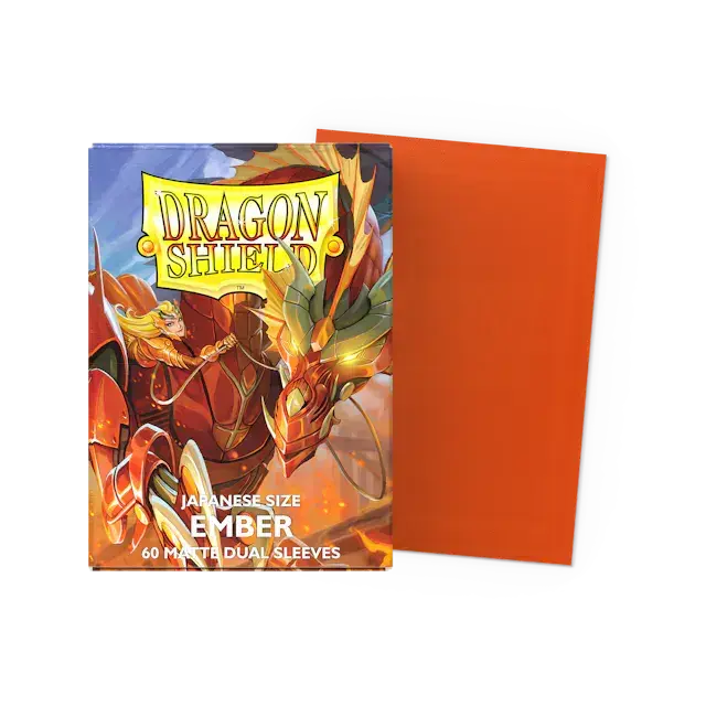 Favorit - Dragon Shield Japanese size Dual Matte Sleeves - Ember