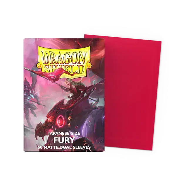 Dragon Shield Japanese size Dual Matte Sleeves - Fury | Begränsat lager