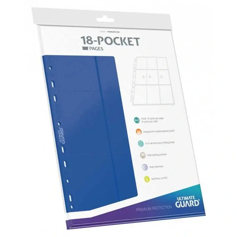 18-Pocket Pages Side-Loading Blue (10) - Trygg betalning