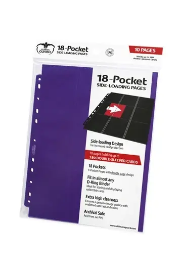 Slutrea - Ultimate Guard 18-Pocket Pages Side-Loading Purple (10)
