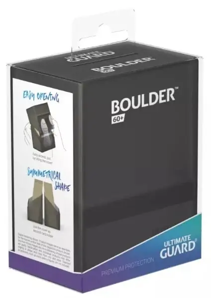 Endast ett fåtal kvar | Ultimate Guard Boulder™ Deck Case 60+ Standard Size Onyx