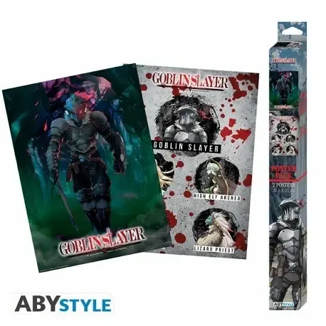 Missa inte erbjudandet | GOBLIN SLAYER - Set 2 Chibi Posters - Groupe & Slayer (30x40 cm)