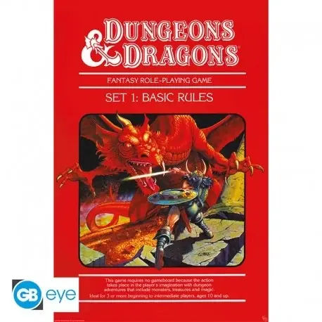 Direkt från tillverkaren | DUNGEONS & DRAGONS - Poster Maxi 91.5x61 - Basic Rules