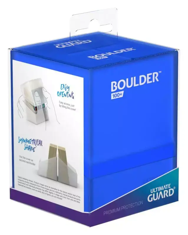 Expressleverans - Boulder Deck Case 100 Standard Size Sapphire Ultimate Guard