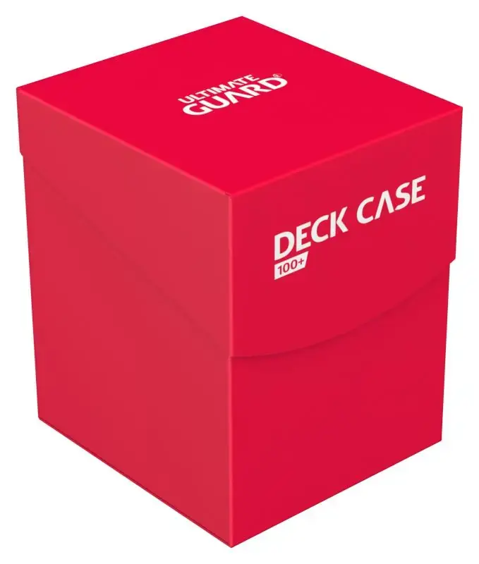 Tidsbegränsat erbjudande - Deck Case 100 Standard Size Red Ultimate Guard