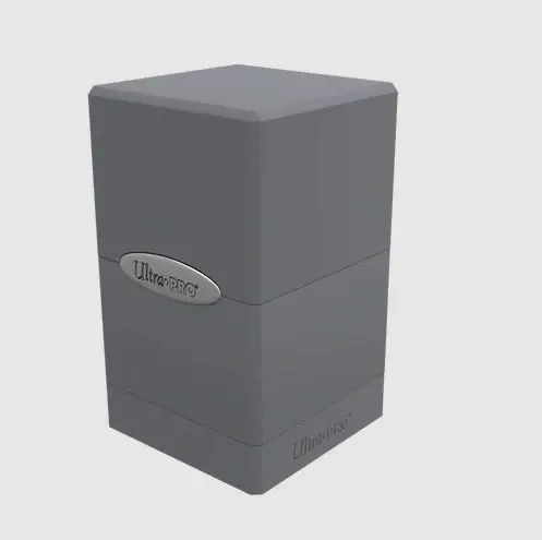 Handla online | Satin Tower Deckbox Smoke Grey