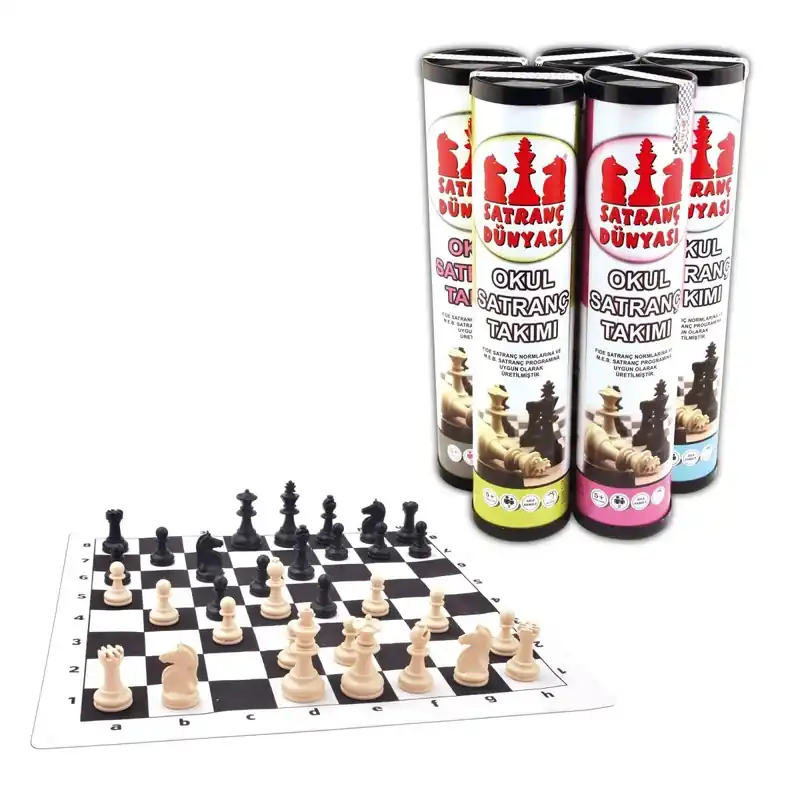 Chess in tube Star/Chess World - Large - Enkel retur