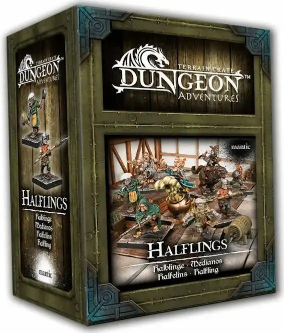 Dungeon Adventures Halflings (Miniatyrer för Rollspel) - Bra pris just nu
