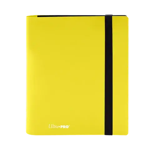 Ultra Pro - 4-Pocket PRO-Binder Eclipse - Lemon Yellow | Finns nu