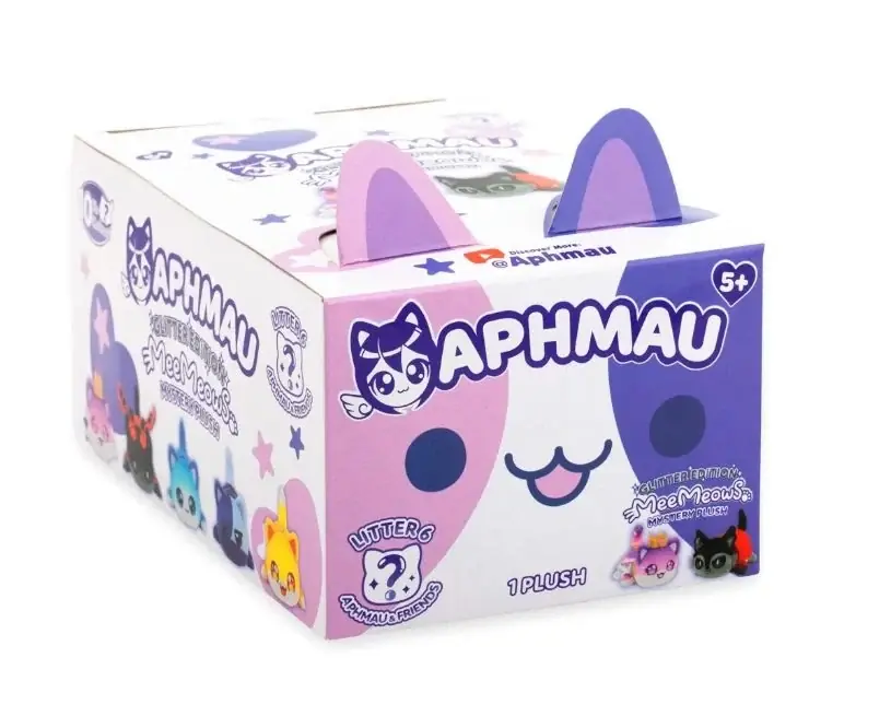 Kundernas favorit - Aphmau And Friends Mystery Meemeow Plush 15 cm S6