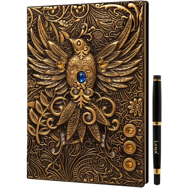 Försäljningssuccé - Gold Phoenix Journal D&D Player & DM Notebook