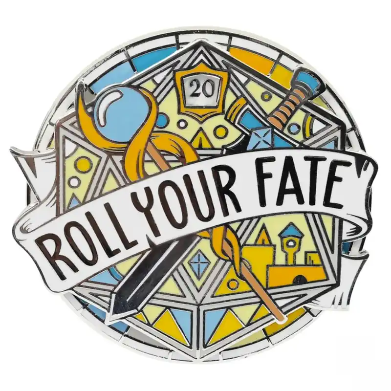 Handla säkert | Roll Your Fate Spinner Pin