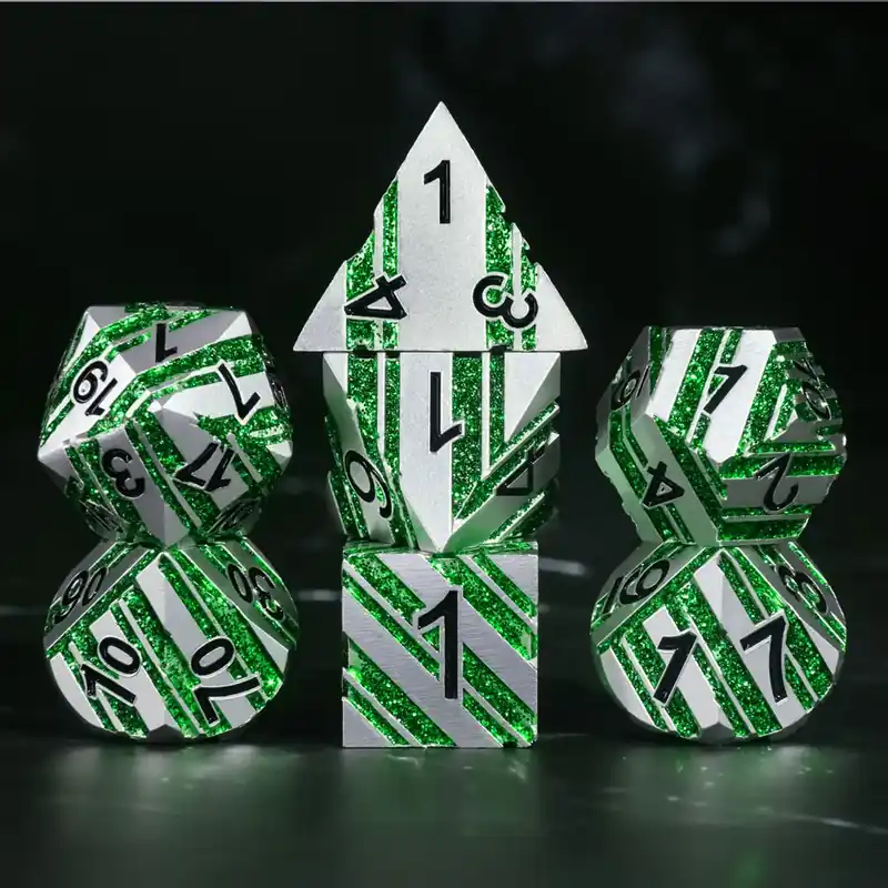 A Role Playing Dice Set Metallic - Borg | Kundernas favorit