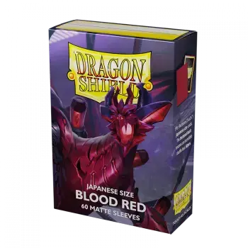 Kampanjen går snart ut | Dragon Shield Japanese Matte Sleeves - Blood Red ‘Juusouken‘ (60 Sleeves)