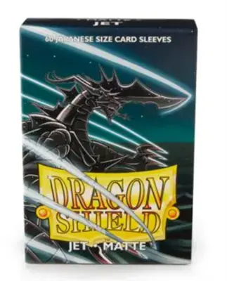 Dragon Shield Small Sleeves - Japanese Matte Jet (60 Sleeves) - Gratis retur