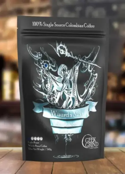 Geek Grind Coffee Wizards Mist Blend of Ages Whole Bean 12 oz | Bra pris