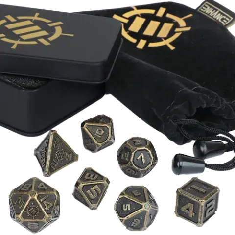 Populärt just nu - Metal Dice Set Ancient Bronze