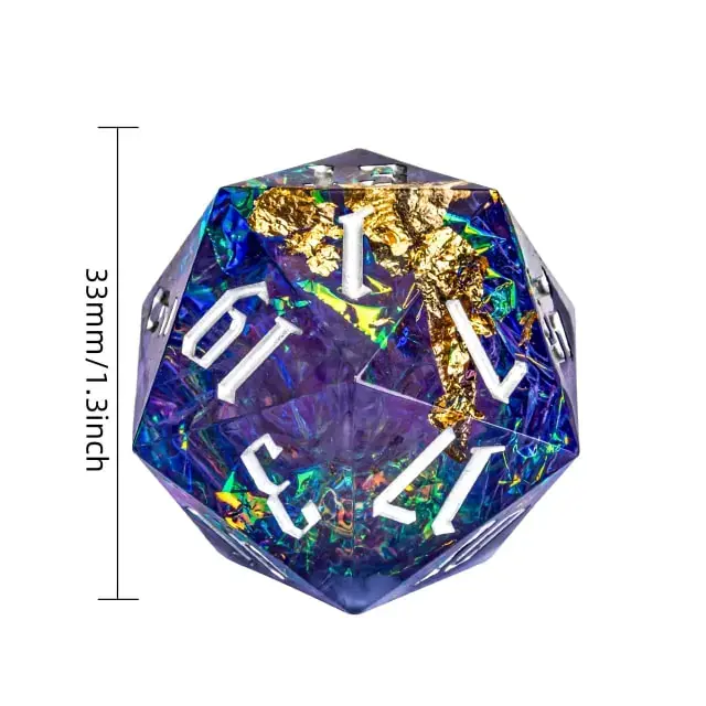 Titan D20 Purple Blue Glitter 33mm | Dagens erbjudande
