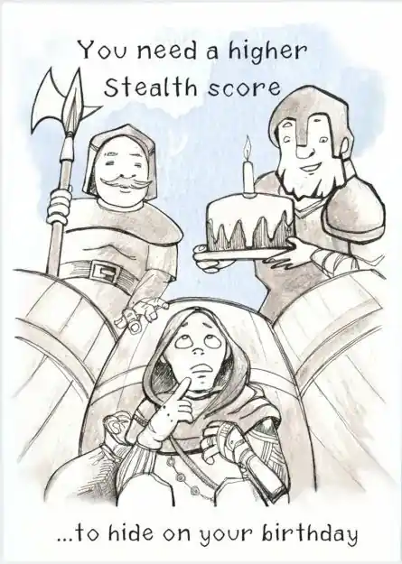 Gratulationskort - You need a higher Stealth score | Ny produkt
