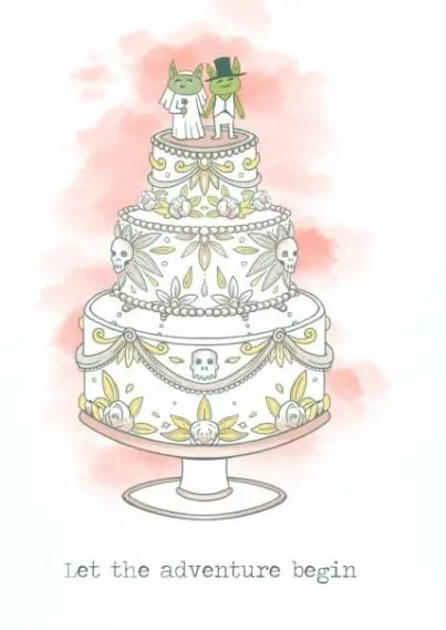 Storsäljare | Gratulationskort - Goblin Wedding Cake