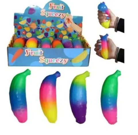 Leksakshallen - SQUEEZE BANANA 13CM - Prisnedsättning