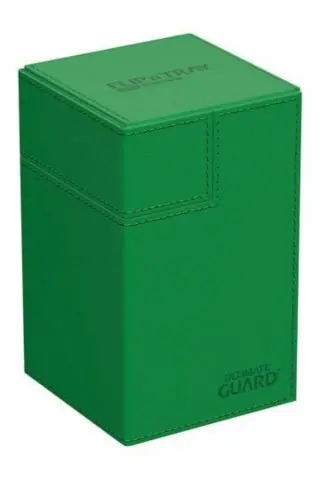 Ultimate Guard Flipntray 100 Xenoskin Monocolor Green Ultimate Guard | Precis lanserat
