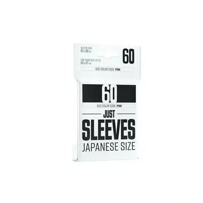 Gamegenic Just Sleeves Japanese Size Black 60 Sleeves Gamegenic - Fyndpris