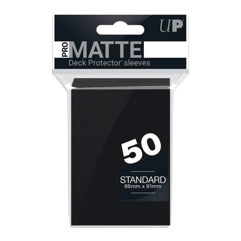 50ct Pro-Matte Black Standard Deck Protectors | Kanonpris