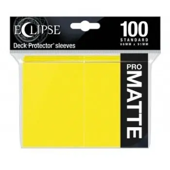 Köp online | UP - Eclipse Matte Standard Sleeves Lemon Yellow (100 Sleeves)