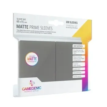 Nyhet hos oss - Gamegenic Matte Prime Sleeves Dark Gray 100 Sleeves Gamegenic